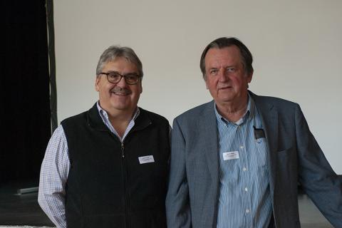 Roland F. Stoff und Hans R. Hässig von Unternehmenskultur & Controlling® anlässlich des Frühstücksreferats.