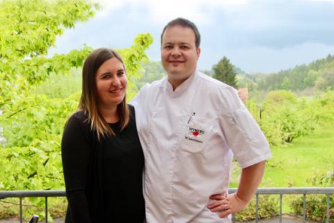 Carole und Martin Aeschlimann, Gastgeber im Restaurant Wyberg in Teufen